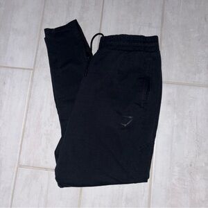 Gymshark Women’s Sweatpants, Zip Ankle Closure, Black, size Large